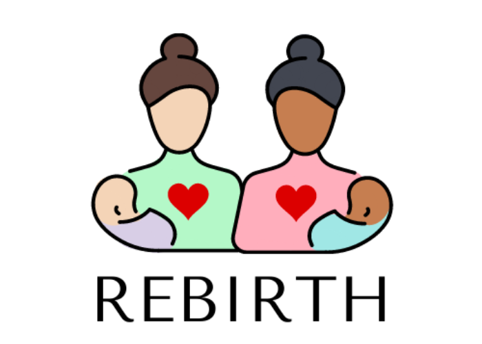 rebirth logo with 2 mothers