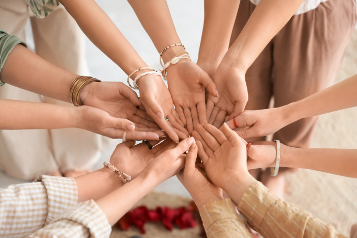 Hands of women